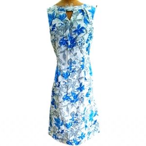 Vintage Cover Girl floral dress.  With old lady stains. Ugh